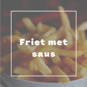 Friet met saus